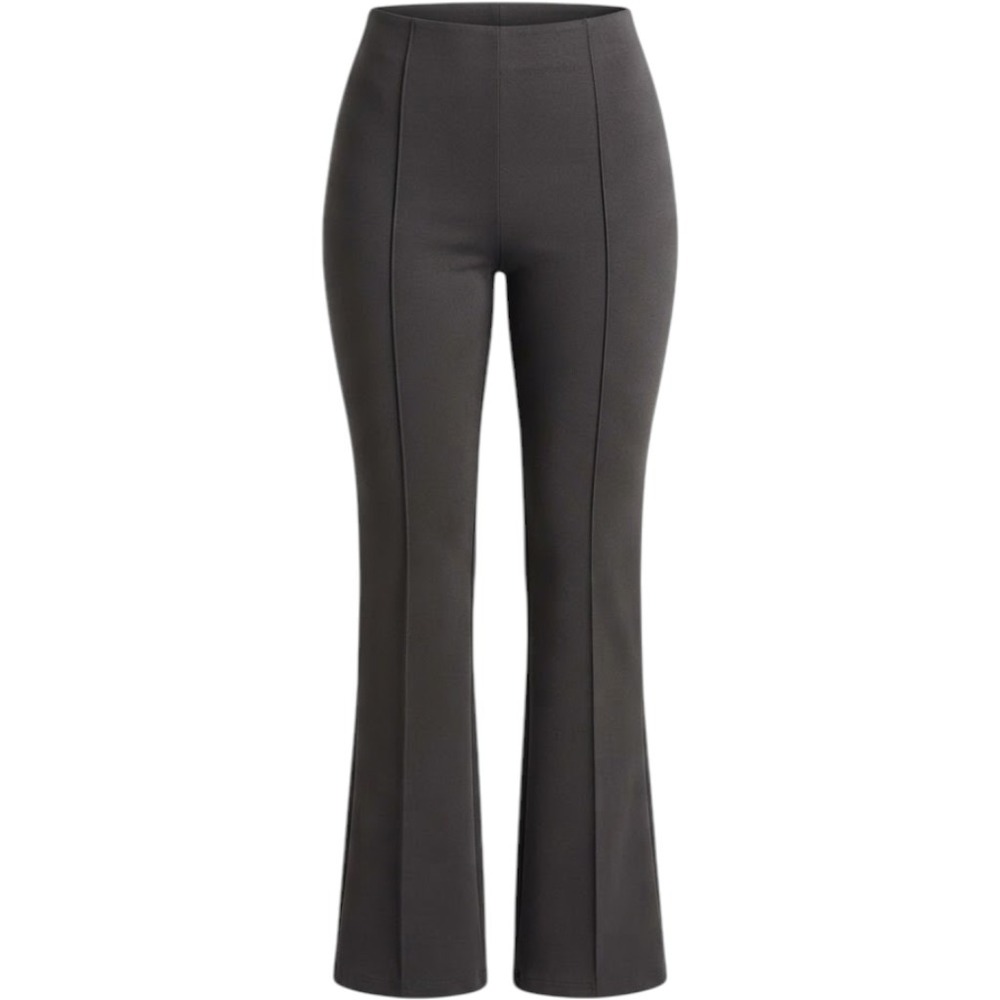 Zyia Active Black High Waisted Pintuck Flare Leggings Yoga Pants Womens Small